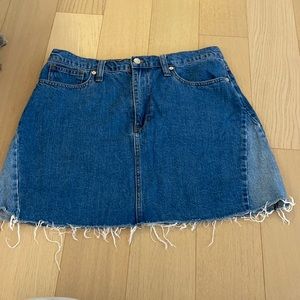 Madewell denim skirt